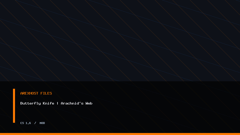 Скриншот 2 · Butterfly Knife | Arachnid's Web — модель для CS 1.6