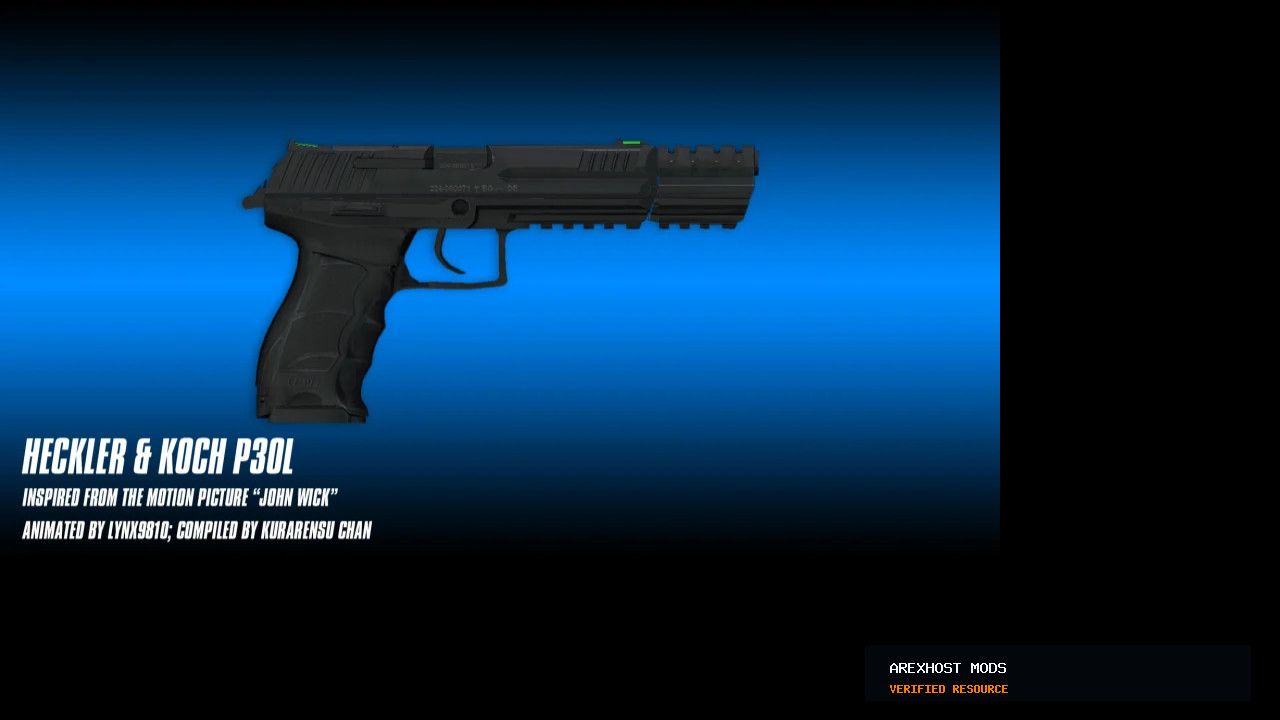 Скриншот 1 · Heckler & Koch P30L — модель для CS 1.6