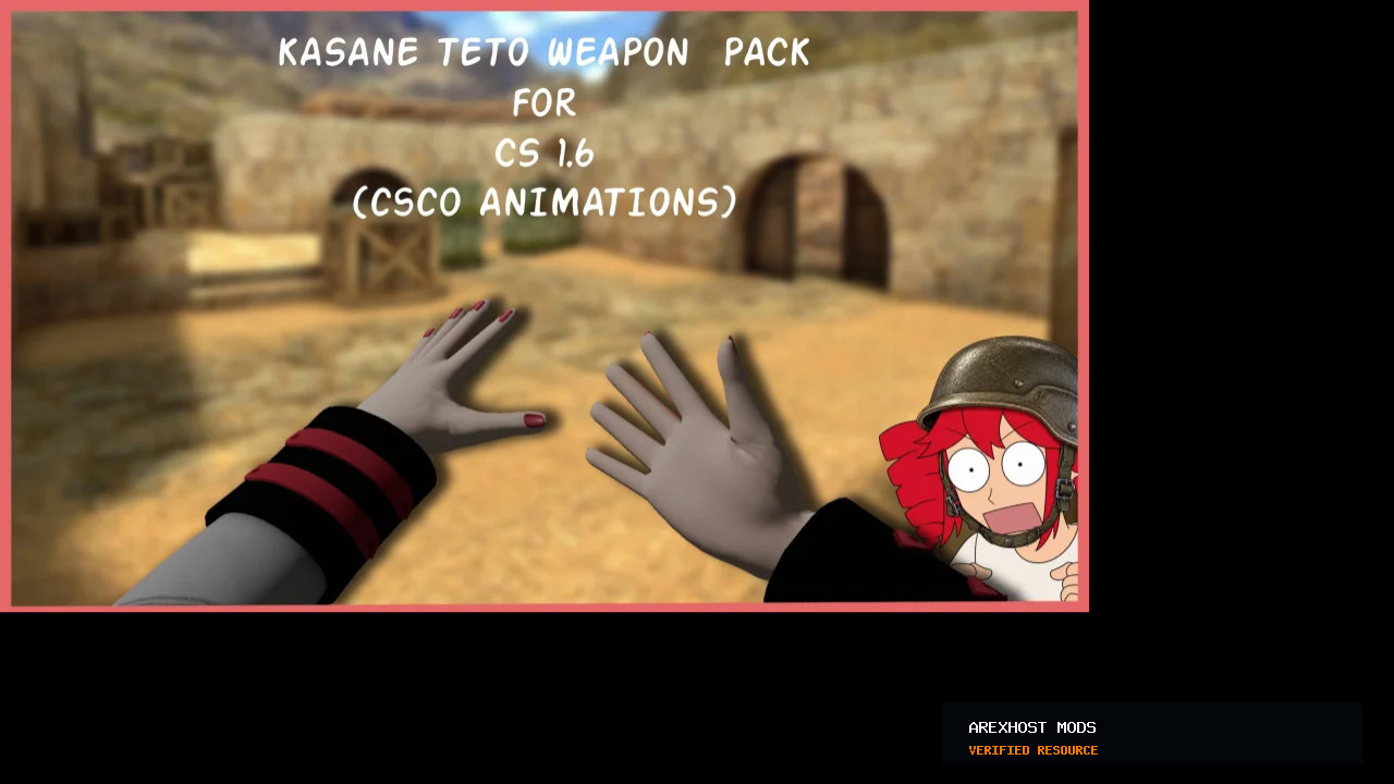 Скриншот 1 · Kasane Teto Weapon pack (CSCO ANIM) — модель для CS 1.6